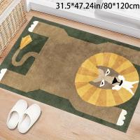 ราคา TEMU คริสตัลกำมะหยี่การ์ตูนสิงโตสีเขียวโลกพรมพรมนุ่มพรมเครื่องซักผ้าได้ไม่ลื่นรองพื้นสำนักงานทางเข้าประตูในร่มพรมตกแต่งพรมปูพื้นสำหรับร้านอาหารโรงแรมเชิงพาณิชย์ (17592288054240)