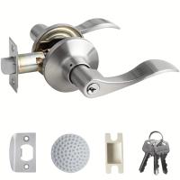 ราคา TEMU ลูกบิดประตูพร้อมกุญแจ สแตนเลสด้าน ลูกบิดประตูทางเดินล็อคความเป็นส่วนตัว สำหรับประตูทางเข้าภายใน/ภายนอก/งานหนัก (17592288435177)