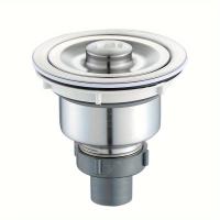 ราคา TEMU ชุดกรองท่อระบายน้ำอ่างล้างจานสแตนเลส พร้อมตะกร้าขยะลึกถอดได้และฝาปิดสนิท อุปกรณ์เสริมในครัว (17592300364486)