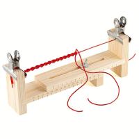 ราคา TEMU 1 ชิ้น เครื่องมือทำเชือกมือทำเอง เครื่องมือถักสร้อยข้อมือ ชั้นวางเชือกลวด ชั้นวางเชือกมือ (17592302647874)