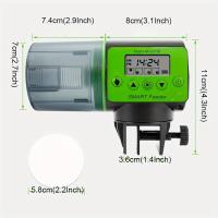 ราคา TEMU เครื่องให้อาหารปลออัตโนมัติอัจฉริยะ ปรับได้ มีจอ LCD และตัวตั้งเวลา ออกแบบมาสำหรับให้อาหารตู้ปลา ไม่ต้องใช้แบตเตอรี่ (17592336323310)