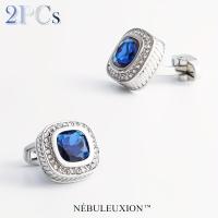 ราคา TEMU 2 ชิ้น ของขวัญสุดพิเศษและชุดกระดุมข้อมือเงินพรีเมียมประดับเพชร | กระดุมข้อมือเสื้อเชิ้ตสไตล์ฝรั่งเศส | กระดุมข้อมือสำหรับงานแต่งงาน/งานเลี้ยง/พิธีการ/ธุรกิจ (17592350736520)