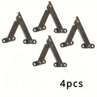 ราคา TEMU ชุดบานพับฝาเปิดแบบพับได้ 4 ชิ้น สีบรอนซ์ ออกแบบมาเพื่อการยกและยึดฝา เหมาะสำหรับตู้เฟอร์นิเจอร์ กล่องไม้ และกล่องใส่เครื่องประดับ (17592362342049)