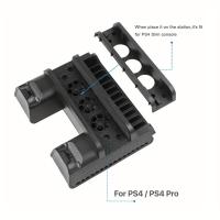 ราคา TEMU แท่นวางระบายความร้อนสำหรับ PS4 Slim และ Pro พร้อมแท่นชาร์จจอย, ที่ชาร์จแบบพกพา, และช่องใส่แผ่นเกมและบัตรสำหรับ Playstation 4 (17592373811337)