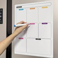 ราคา TEMU กระดานไวท์บอร์ดแม่เหล็ก ลบออกได้ เหมาะสำหรับใส่โน้ต, แผนงานรายสัปดาห์ และปฏิทิน (17592385094485)