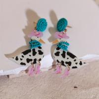 ราคา TEMU หมวกคาวบอย ลูกปัดเม็ดเมล็ด ทำมือ สุดน่ารักและสนุกๆ, รองเท้าบูท, ต่างหูลายวัว เน้นเป็ดและห่าน, เหมาะสำหรับเป็นของขวัญวันหยุด, หรือใส่ในชีวิตประจำวัน (17592399338121)