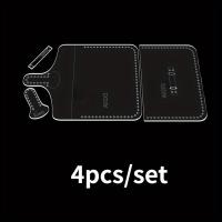 ราคา TEMU 4 ชิ้น อะคริลิค แม่แบบเย็บผ้าและแม่แบบสำหรับงานฝีมือ DIY ที่ใส่บัตรหนัง ที่ใส่บัตรธุรกิจ และกระเป๋าใส่เหรียญ - วัสดุอะคริลิคใส (17592404126109)