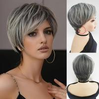 ราคา TEMU วิกผมพิกซี่คัทพร้อมหน้าม้า วิกผมพิกซี่ชั้นสั้นธรรมชาติจากเส้นผมสังเคราะห์สำหรับผู้หญิงใช้ประจำ 6 นิ้ว (17592412996695)