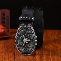 ราคา TEMU เข็มขัดผู้ชาย ดีไซน์ทันสมัย หัวเข็มขัดวินเทจ เหมาะสำหรับใส่ลำลองสไตล์สตรีทและลุคคาวบอยสุดเท่ (17592416036256)