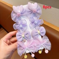 ราคา TEMU ชุดกิ๊บติดผมโบว์ดอกไม้ใหม่ 8 ชิ้น, กิ๊บหูกระต่ายน่ารักขอบลูกไม้ผ้า, อุปกรณ์เสริมผมโบว์ดอกไม้สำหรับเด็ก, ไม่มีบรรจุภัณฑ์กระดาษแข็ง (17592418142876)