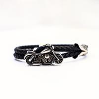 ราคา TEMU สร้อยข้อมือรถจักรยานยนต์โลหะสไตล์วินเทจขัดเงา 1 ชิ้น สีดำคลาสสิก ดีไซน์หนัง PU ถักมือสองชั้น เหมาะสำหรับผู้ชายที่ชื่นชอบเครื่องประดับเทียมสไตล์พังก์ (17592424568604)