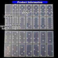 ราคา TEMU แม่พิมพ์โดมิโนเรซิ่น 2 ชิ้น, แม่พิมพ์โดมิโนขนาดใหญ่ 28 ช่อง, แม่พิมพ์ซิลิโคนกล่องเก็บ, ออกแบบมาสำหรับหล่อเรซิ่นทำเครื่องประดับห้อยคอ, มีสว่างเงางามและทนทานต่อรอยขีดข่วน, ทนทาน (17592237071032)