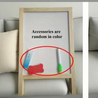 ราคา TEMU ขาตั้งวาดภาพขนาดใหญ่สองด้าน ทำจากไม้ ดีไซน์พับได้ พร้อมอุปกรณ์เสริมสำหรับจัดแสดงงานศิลปะและภาพวาด (17592338752429)