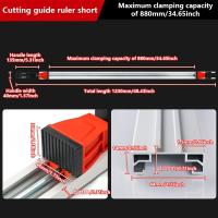 ราคา TEMU 1 ชิ้น แคลมป์ไม้ขอบตรง สำหรับเลื่อยพลิก เลื่อยวงเดือนไฟฟ้า ไกด์ตัด ไม้บรรทัด คลิปยึด อุปกรณ์ช่างไม้ (17592352672765)