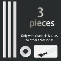 ราคา TEMU ท่อเก็บสายไฟแบบซ่อน สำหรับทีวีติดผนังในบ้านและสำนักงาน ใช้พร้อมที่เก็บสายไฟ, ที่ซ่อนสายไฟ และที่ครอบสายไฟติดผนัง ท่อเก็บสายไฟแบบทาสีได้ ช่วยจัดระเบียบสายไฟสำหรับทีวีติดผนัง (17592440705998)