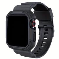 ราคา TEMU สายนาฬิกาแข็งแรงพร้อมเคส สำหรับ Apple Watch ขนาด 46mm 49mm 45mm 44mm 42mm เหมาะกับ iWatch 38mm 40mm 41mm รุ่น 10 8 7 SE (17592224174205)