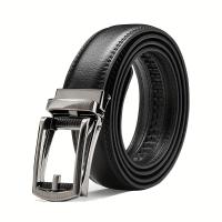 ราคา TEMU เข็มขัดหนังวัวสองชั้นสำหรับผู้ชาย พร้อมหัวเข็มขัดอัตโนมัติ | ทนทาน, แฟชั่น, อเนกประสงค์ เหมาะสำหรับธุรกิจ, สไตล์ลำลอง, หนังแท้, หัวเข็มขัดสีทองโลหะผสมสังกะสี - DANWEITESI (17592332061476)