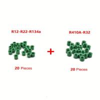 ราคา TEMU ชุดซ่อมแอร์ 40 ชิ้น: ท่อชาร์จ 1/4'', ปะเก็นวาล์ว & ซีลแมนิฟอล์ด - จำเป็นสำหรับการบำรุงรักษาแอร์ DIY, ไม่ต้องใช้ไฟฟ้า (17592441171203)