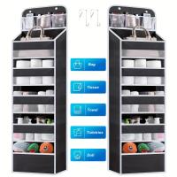 ราคา TEMU ที่จัดระเบียบเหนือประตู 6 ชั้น - มี 8 ช่องใส่ของกว้างขวาง สำหรับจัดเก็บในห้องเก็บอาหาร, ห้องเด็ก, ห้องน้ำ, ห้องนอน, ห้องครัว, หอพัก และรถบ้าน, สี: ดำ (17592342470146)