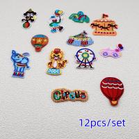 ราคา TEMU 12 ชิ้น, แผ่นปักลายสนุกๆ ลายสีสันสดใสสำหรับเสื้อผ้า กระเป๋าเป้ กางเกงยีนส์ ป้ายติดผ้า DIY ตกแต่งเสื้อยืด แผ่นปักรูปตลกตัวตลกละครสัตว์ สำหรับตกแต่งแจ็คเก็ต (17592459771024)