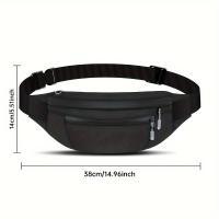 ราคา TEMU กระเป๋าคาดเอวสำหรับผู้ชายและผู้หญิง, กระเป๋าสะพายข้างสำหรับเล่นกีฬา, กระเป๋าคาดเอวสำหรับเดินทางและเดินป่า, กระเป๋าสะพายข้างอเนกประสงค์ (17592460186998)