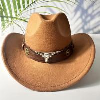 ราคา TEMU หมวกคาวบอยตะวันตกพร้อมขอบกว้าง, หมวกคาวบอยผ้าฟิลท์ปรับได้สำหรับผู้ชายและผู้หญิง, หมวกปานามาสไตล์วินเทจสำหรับกิจกรรมกลางแจ้ง, อุปกรณ์เสริมคาวบอย (17592507535010)