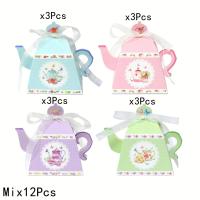 ราคา TEMU กล่องของขวัญกระดาษ 12 ชิ้น 4 สี สำหรับงานแต่งงาน ถุงกาน้ำชา ของขวัญสำหรับแขก งานวันเกิด ตกแต่งปาร์ตี้ กล่องบรรจุของขวัญคริสต์มาส (17592517153005)