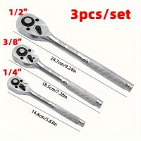 ราคา TEMU ชุดซ่อมประแจแหวนข้างแบบล็อคสามชุด สำหรับประแจแหวนข้างขนาด 1/4", 3/8" และ 1/2" มาพร้อมระบบปลดเร็วและฟังก์ชั่นหมุนกลับได้ ชุดประแจบล็อกที่ทนทานสำหรับช่างซ่อมรถยนต์ในบ้าน (17592562599609)