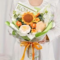 ราคา TEMU ช่อดอกไม้โครเชต์ทำมือ, ดอกไม้ประดิษฐ์สมจริง - เหมาะสำหรับวันแม่, วันวาเลนไทน์, วันเกิด, งานเลี้ยง, และของขวัญให้เพื่อน - แต่ละชุดประกอบด้วยดอกกุหลาบ, และดอกทิวลิป (17592600043006)