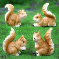 ราคา TEMU 4 รูปปั้นครอบครัวกระรอกน่ารัก - ตกแต่งสวนที่สมบูรณ์แบบ, เหมาะสำหรับการตกแต่งบ้าน DIY, ตกแต่งสนาม, ตกแต่งวันหยุด, งานฝีมือเรซิน (17592682341339)