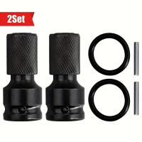 ราคา TEMU ชุดอะแดปเตอร์ลูกบล็อกไฟฟ้าเหล็กสองชิ้น, เปลี่ยนจาก 1/2" แบบสี่เหลี่ยมเป็น 1/4" แบบหกเหลี่ยม, พร้อมดอกไขควงหัวแฉกแม่เหล็กสำหรับปลดเร็วเมื่อใช้กับประแจกระแทก (17592685296797)