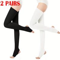 ราคา TEMU 1 คู่/2 คู่ ถุงเท้ายาวเหนือเข่าสำหรับผู้หญิง ของขวัญฤดูหนาวถนอมอุ่น นุ่ม หนา ไม่มีหัวเท้า สำหรับภรรยา (17592489799230)