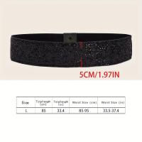 ราคา TEMU เครื่องประดับชุดเดรสสุดเก๋สำหรับผู้หญิง พร้อมเข็มขัดยางยืดประดับเลื่อมสีทอง (17592364106689)