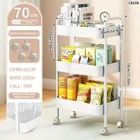 ราคา TEMU รถเข็นเก็บของ 3 ชั้น, ชั้นวางของเคลื่อนที่พร้อมล้อ, ชั้นวางของหมุนได้, รถเข็นเก็บของโลหะแบบมีล้อ, รถเข็นอุตสาหกรรม (17592369887963)