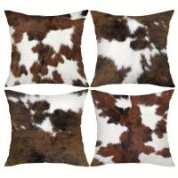 ราคา TEMU ปลอกหมอนอิงพิมพ์ลายสองด้านลายสัตว์ 4 ชิ้น, ขนาด 18*18 นิ้ว ลายสัตว์ไร่สไตล์วินเทจ หนังวัวเทียม ปลอกหมอนอิงตกแต่งบ้าน สำหรับระเบียง ชานบ้าน โซฟา ห้องนั่งเล่น กลางแจ้ง, ชุด 4 ชิ้น, ไม่มีไส้หมอน (17