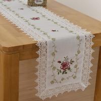 ราคา TEMU ผ้าปูโต๊ะลูกไม้ปักกุหลาบ 1 ชิ้น สไตล์โมเดิร์น ผ้าโพลีเอสเตอร์ 100% รูปทรงสี่เหลี่ยมผืนผ้า เหมาะสำหรับใช้ในชีวิตประจำวันและทุกฤดูกาลสำหรับตกแต่งบ้าน (17592338624332)