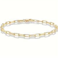 ราคา TEMU สร้อยข้อมือแฟชั่นผู้หญิงทองคำ 18K ชุบทองแดง สไตล์มินิมอล สร้อยข้อมือสีทอง- ของขวัญวันเกิดสำหรับแฟนหรือแม่ (17592795718903)