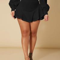 ราคา TEMU กระโปรงทรงรูดระบายสีพื้น เอวสูงสไตล์ Y2K สำหรับฤดูใบไม้ผลิและฤดูร้อน เสื้อผ้าผู้หญิง (17592410562364)