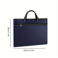 ราคา TEMU กระเป๋าเอกสารสำนักงานธุรกิจผ้าอ็อกซ์ฟอร์ดสองชั้น กระเป๋าคอมพิวเตอร์ (17592426158210)