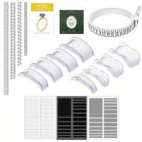 ราคา TEMU 72 ชิ้น อุปกรณ์ปรับขนาดแหวนแบบมองไม่เห็น แหวนป้องกันการหลุด ขนาดแหวนที่เหมาะสม เครื่องมือวัดขนาดแหวน ผ้าเช็ดขัดสำหรับผู้ชายและผู้หญิง (17592204347317)