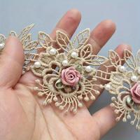 ราคา TEMU ผ้าลูกไม้ปักลายดอกไม้ไข่มุกประดิษฐ์ ขอบลูกไม้ ยาว 1 หลา สำหรับตกแต่งเสื้อผ้าและงานเย็บ (17592296983866)