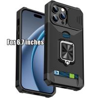 ราคา TEMU เคสโทรศัพท์ - เคสโทรศัพท์กันกระแทกแบบ Heavy-Duty พร้อมขาตั้งโลหะและช่องใส่บัตร, ใช้ได้กับ iPhone 17 Pro Max, 16 Pro Max, 15 Pro Max และ 14 Pro Max (17592309232461)