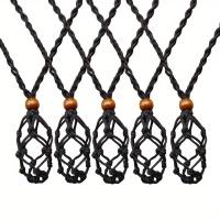 ราคา TEMU 5 ชิ้น/เซ็ต สร้อยคอ, จี้ห้อยหินเปล่า, สร้อยคอปรับระดับได้, สร้อยคอหิน, สร้อยข้อมือหิน, สายสร้อยสำหรับสร้อยคอ DIY (17592286924556)