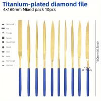 ราคา TEMU ชุดไฟล์เพชร 10 ชิ้น, เครื่องมือเจียรไฟล์มินิหลากหลายชนิด, ไฟล์มินิ, ชุดไฟล์โลหะเคลือบทาเทเนียม (17592304705622)