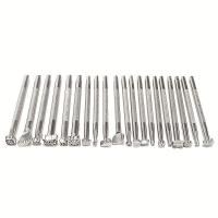 ราคา TEMU ชุดเครื่องมือประทับหนัง 20 ชิ้น ชุดเจาะประทับโลหะผสม เครื่องมือแกะสลักอานม้า สำหรับงานฝีมือเครื่องหนัง งานศิลปะ DIY (17592251074687)