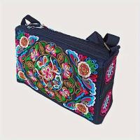 ราคา TEMU กระเป๋าเอี๊ยมสไตล์ชาติพันธุ์, กระเป๋าผ้าแคนวาสสามชั้นพร้อมซิป, กระเป๋าสะพายข้างทรงสี่เหลี่ยมสำหรับผู้หญิง, ความจุขนาดใหญ่ (17592328144889)