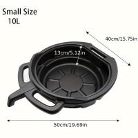 ราคา TEMU 1 ชิ้น ถาดรองน้ำมันเครื่อง ถังเก็บน้ำมันเครื่องเสีย และ ที่จับ ถาดรองน้ำมันเกียร์ เครื่องมือเปลี่ยนถ่ายน้ำมันเชื้อเพลิง โรงรถ (17592349398029)