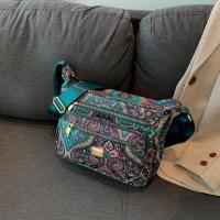 ราคา TEMU กระเป๋าสะพายข้างไนลอนลายดอกไม้ชิคปี 2024 - กว้างขวางและเบา, กระเป๋าสะพายไหล่แฟชั่นพร้อมซิปปิดสำหรับผู้หญิง (17592350879330)