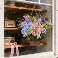 ราคา TEMU ตะกร้าแขวนประตูดอกไฮเดรนเจียครีม, พวงมาลัยตะกร้าแขวนประตูดอกไม้ป่ารุ่นใหม่ล่าสุดปี 2024, พวงมาลัยฤดูใบไม้ผลิและฤดูร้อนที่สวยงามสำหรับป้ายต้อนรับประตูหน้าบ้าน, ของตกแต่งบ้านนา (17592370780887)