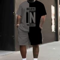 ราคา TEMU ชุดเสื้อผ้าแขนสั้น 3D ไซส์ใหญ่พิเศษ (17592375482924)